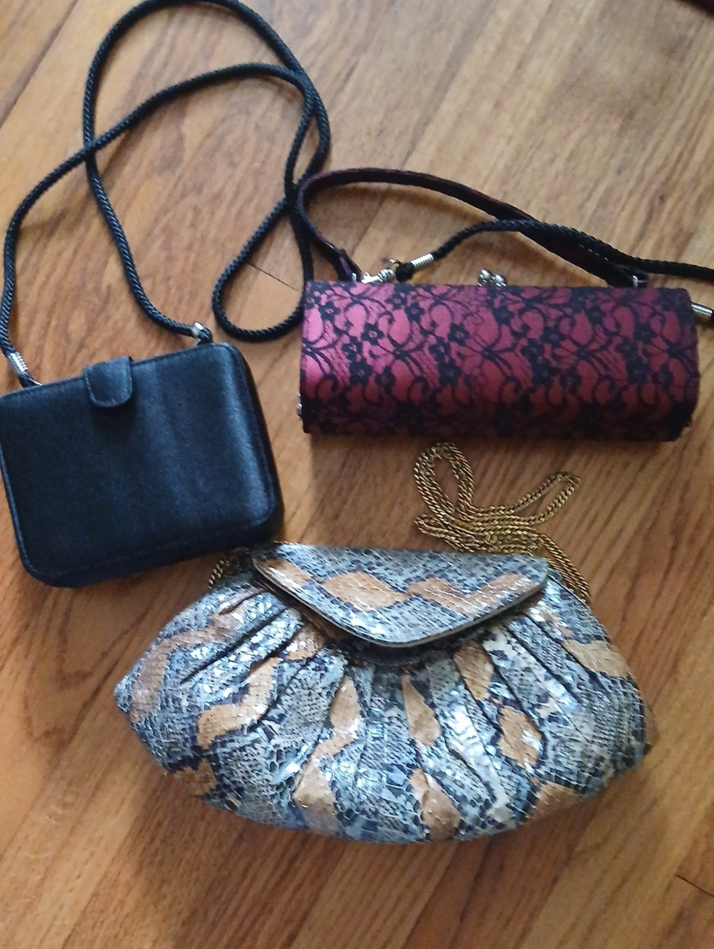 Evening Bag Bundle ■ Set of Three Vintage Shoulder Bags